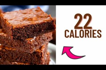 22 Calories fudgy brownie|low calorie and healthy brownies-weightloss brownies recipe