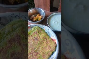 #cooking #like #reels palak paratha (spinach paratha) |healthy recipes|