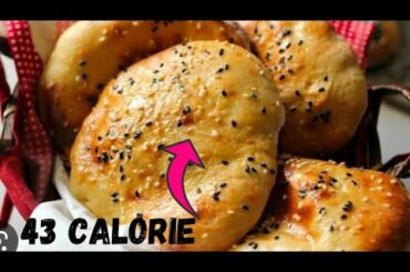 Only 43 calorie flat bread in just 10 mins-low calorie meals in calorie deficit-low calorie bread