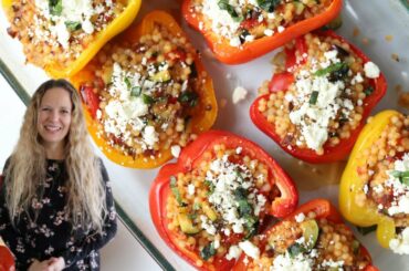 Couscous Bell Peppers | Healthy Dinner Recipe!