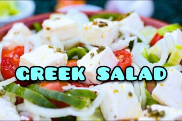 THE EASIEST GREEK SALAD RECIPE FOR VEGAN-lOW CALORIE MEAL RECIPE TO LOSE FAT