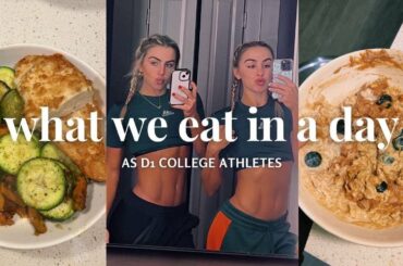 FULL DAY OF EATING WITH COLLEGE ATHLETES *NEW HEALTHY RECIPES & SNACK IDEAS* Cavinder Twins
