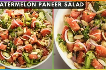 Watermelon Paneer Salad recipe | Weight loss Healthy Salad | 28 Days Salad Challenge #Salad - 7