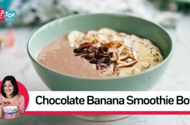 Healthy Chocolate Banana Smoothie Bowl Recipe | Healthy Breakfast Smoothie Recipe | Breakfast Ideas