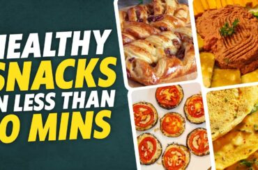 5 Super Quick Healthy & Tasty Snacks | Mid-day Snack Recipes | VegFit Nutrition