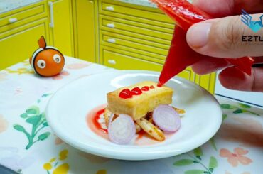 Healthy recipes of stir-fried cuttlefish served with fried tofu | Delicious Miniature