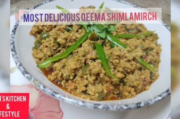 Keema Shimlamirch Recipe | Quick And Easy Recipe | How To Make Keema Shimlamirch Recipe