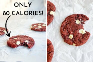 Low calorie red velvet cookies | healthy cookies | valentines day desserts |