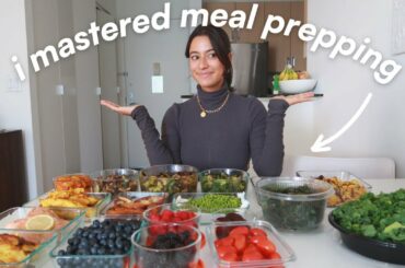 THE ULTIMATE HEALTHY MEAL PREP | a week's worth of easy & yummy recipes + grocery list