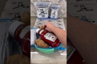 16-Sec Healthy School Lunch Idea with LUNA ICE #LunaIce #HealthyLunch #KetchupHack #jokes #lunchbox