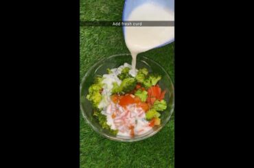 Healthy vegetable salad | Broccoli Salad | Weight loss Recipe | #shorts #youtubeshorts #trending