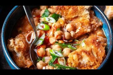 Healthy Dinner with Two Cans of Chickpeas!