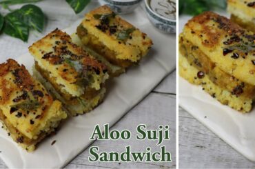 No Bread Aloo Stuffed Sooji Sandwich Recipe | Suji Sandwich | Healthy Sandwich | Aloo Sandwich ~ CTD