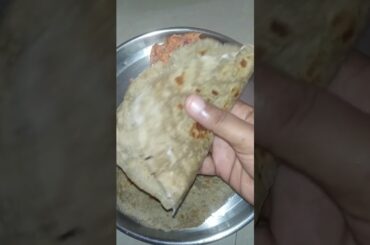 healthy lunch bajra roti with carrot raita