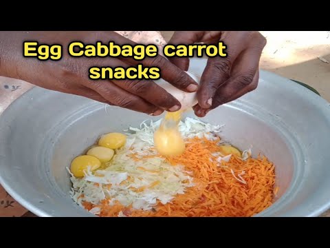 Easy 10 minutes snacks recipe | healthy snacks | Cabbage Carrot Egg Bonda recipes Easy 10 minutes snacks recipe | healthy snacks | Cabbage Carrot Egg Bonda recipes