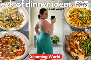 WEEK OF SLIMMING WORLD DINNER IDEAS | 4 quick + healthy meals to LOSE WEIGHT Inc syns