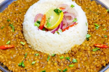 Easy Lunch Recipe | Sabut Masoor Dal Recipe in Hindi | Healthy Lunch Recipe