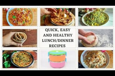 15 minutes Quick, easy and healthy lunch, dinner and lunch box recipes