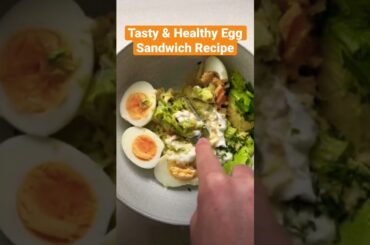 Quick & Easy Egg Sandwich Recipe | Healthy Breakfast Recipe #shorts #youtubefeed #viral #healthy #yt