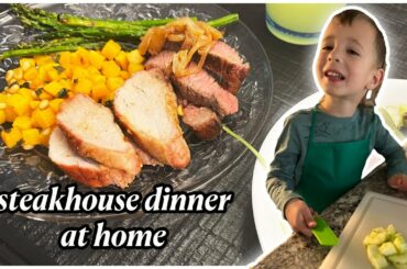 Healthy Family Steak Dinner