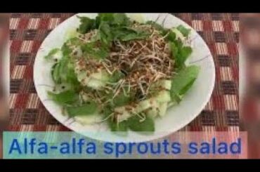 Alfa alfa sprout salad | sprout recipe |healthy salad | learn 2 sprout | Pco remedy | Appetite food