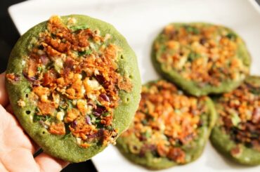 Easy & Quick Breakfast Recipe / Spinach Uttapam - Healthy Recipes