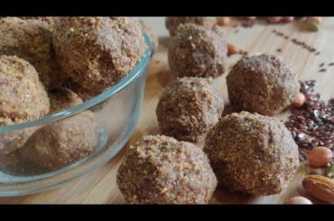 Flaxseed Ladoo with Almonds, Peanuts and Jaggery | Healthy Recipes