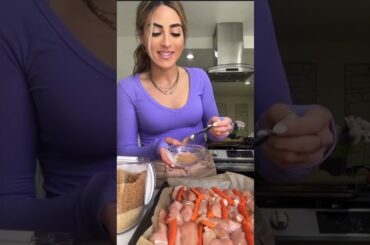 These chicken tenders are unreal #healthyrecipes #shorts