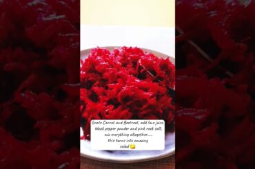 Carrot-Beetroot Grated Salad || Best way to eat Beetroot || Healthy Salad Recipe ||