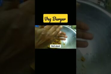 Veg Burger||Evening Snacks Recipe #shorts #burger #vegburger #snacks #homemade #healthy