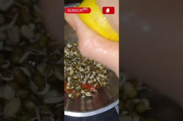 Healthy salad/sprouted green gram salad recipe