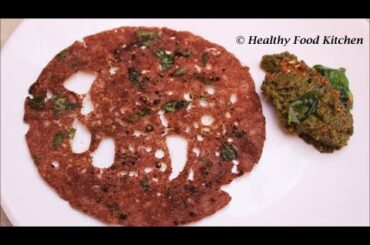 Aval With Ragi Dosa recipe/Instant Breakfast recipe in tamil/Weight Loss recipe/Poha Dosa