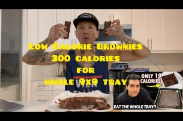 Low Calorie Healthy Chocolate Fudge Brownies (Rahul Kamat Recipe + Review) #lowcaloriebrownies
