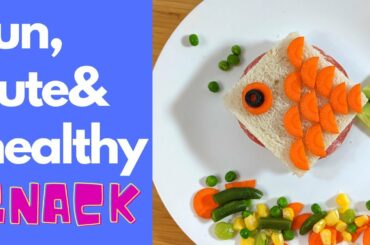 Fish Sandwich | Simple and easy Daycare Healthy Snacks | 1Minute Food Craft Ideas for Kids