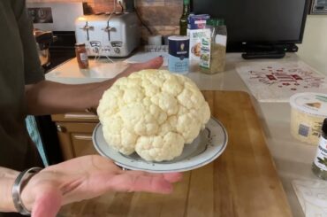 Delicious Roasted Cauliflower recipe, low carb, low calorie, healthy appetizer or meal satisfying.