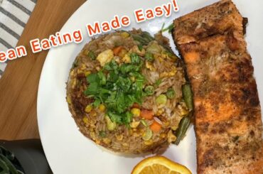 Healthy Meal Prep: Salmon, Veggies, and Rice Recipe (Healthy dinner in minutes)