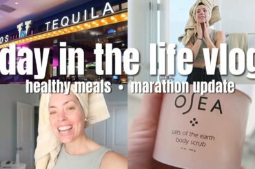 DAY IN THE LIFE | Sharing My Healthy Meals For The Day-THE BEST DINNER! + Marathon Training Update!