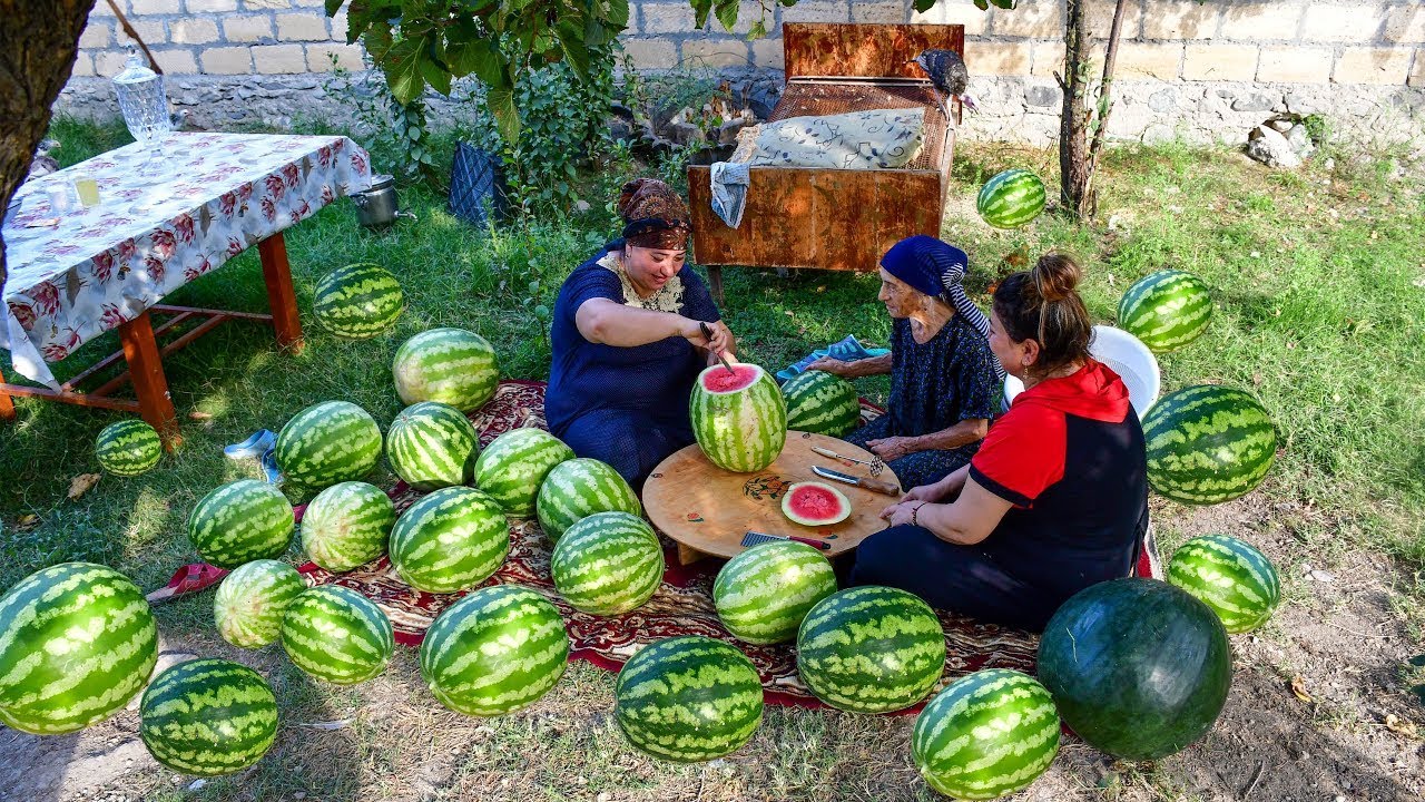 WATERMELON JAM AND JUICE MAKING | asmr village cooking | Healthy recipes WATERMELON JAM AND JUICE MAKING | asmr village cooking | Healthy recipes