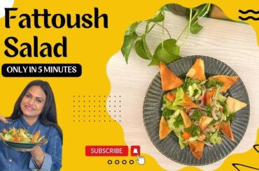 Refreshing Fattoush Salad Recipe | Perfect for Tasty and Healthy Meal #fattoushsalad #mediterranean