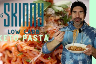 Keto PASTA that doesn't taste like GARBAGE!  It's Skinny Keto Low Carb Pasta Review