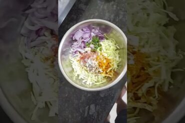 Healthy breakfast recipe #Cabbage pancake #Less oil recipe #Viral #shorts #status
