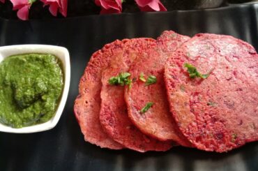 Tasty and Healthy Breakfast Recip#weight loss recipe#oats beetroot cheela#easy breakfast recipe