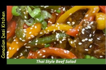 Thai Salad Recipe in 10 minutes | Healthy Salad | Beef Salad | Ultimate Thai Style Beef Salad