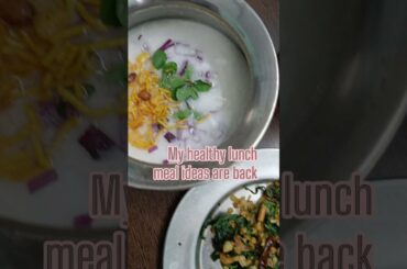 #shorts after a week -long break, back with healthy lunch ideas (fermented rice, palak bhaja,kimchi)