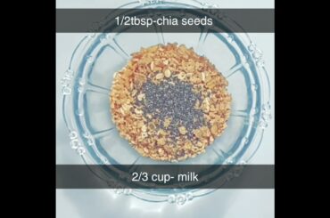 oatmeal+ soaked nuts+ fruits healthy recipes day-34/#shorts