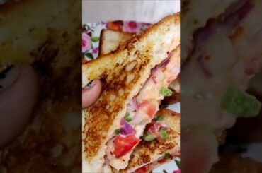 Easy Bread Sandwich With Mayonnaise || Morning healthy breakfast recipes #breakfastrecipes #shorts