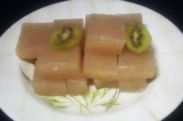 Sweet Kiwi Corn Flour Pudding/Dinner Recipes/Corn Recipe/Dessert Recipe/Kiwi Recipe 1431