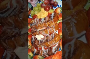 Strawberry French Toast & Scrambled Eggs #subscribe #diet #health #breakfast