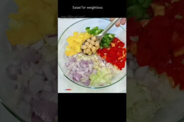 Healthy salad for weight loss || Salad without sauces