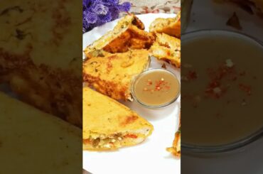 Healthy quickly protein se Bharpur Bread pakora recipe #cookwithfarha #shorts #cooking #foodie